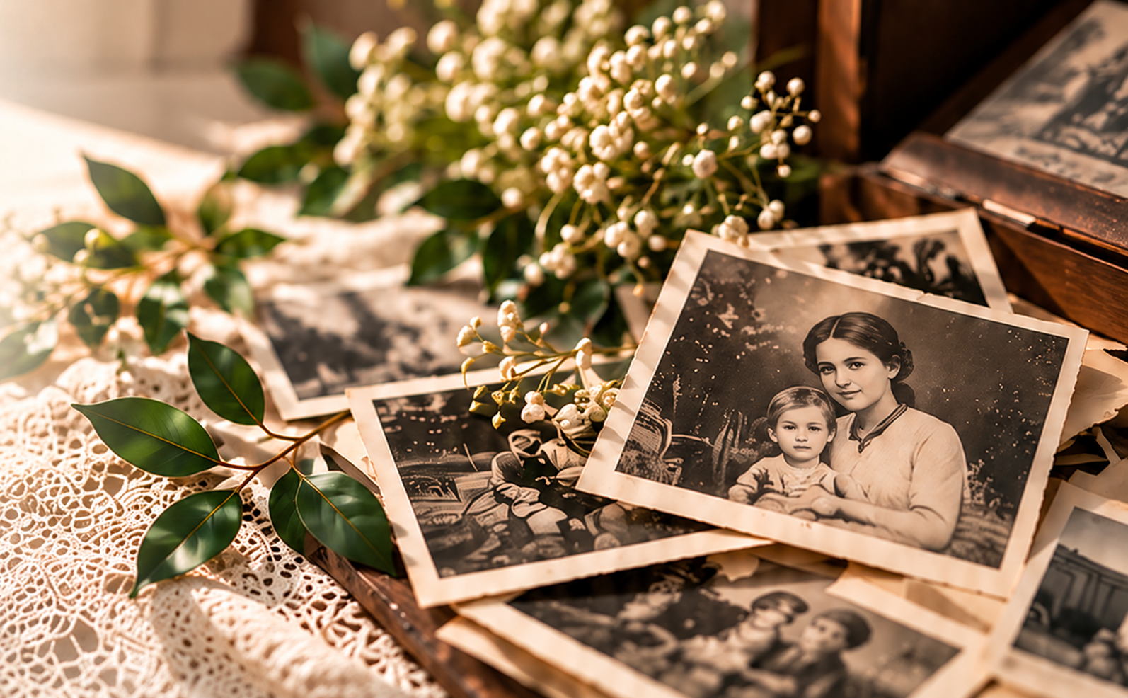 Rodzinne fotografie, z których powstaje historia życia bliskiej osoby